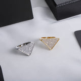 Fashion Diamond Triangle Open Ring