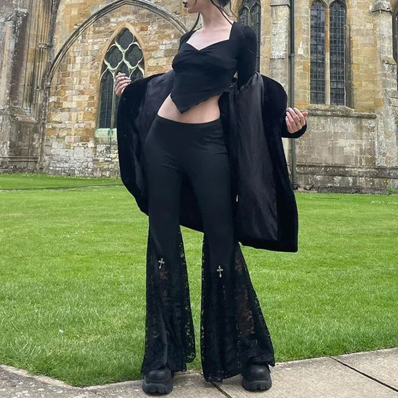 Gothic Flare Pants