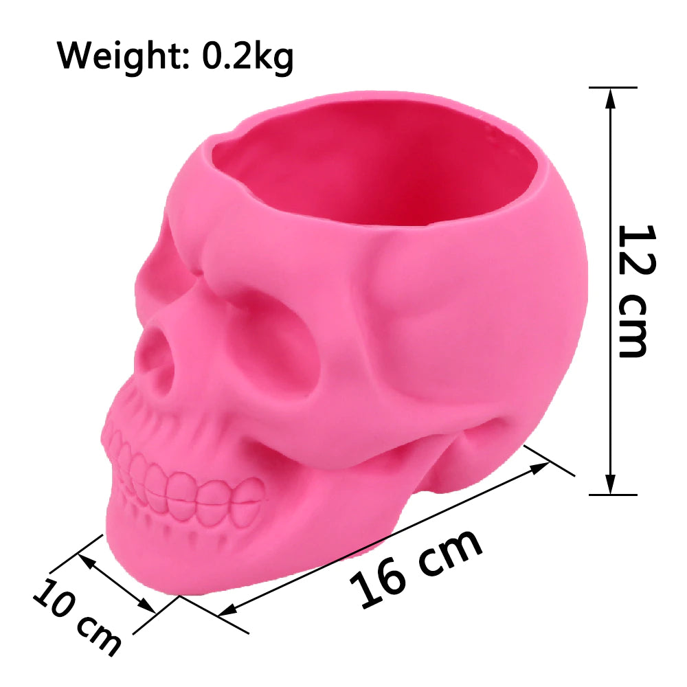 Matte Skull Storage Jar