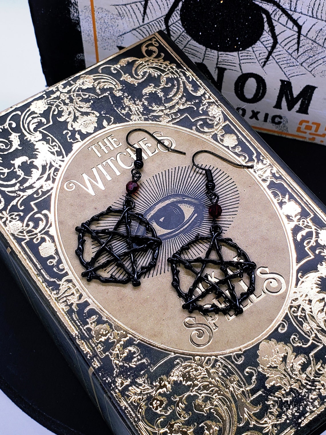 Gothic Pentagram Earrings