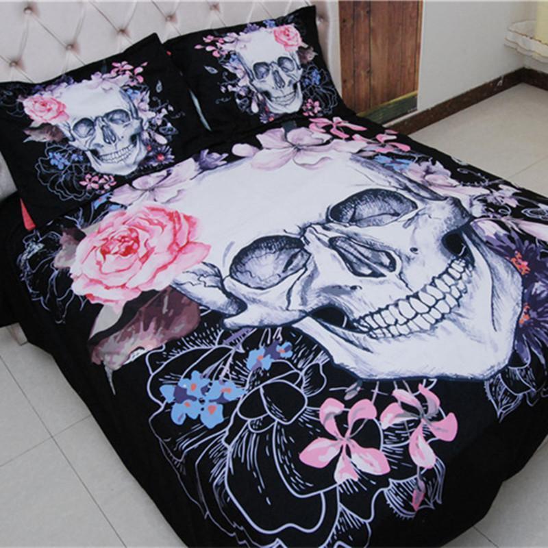 Floral Skull Bedding