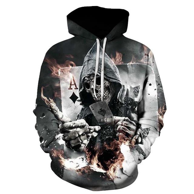 Ace Skull Hoodie