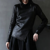 Gothic Leather Pullover