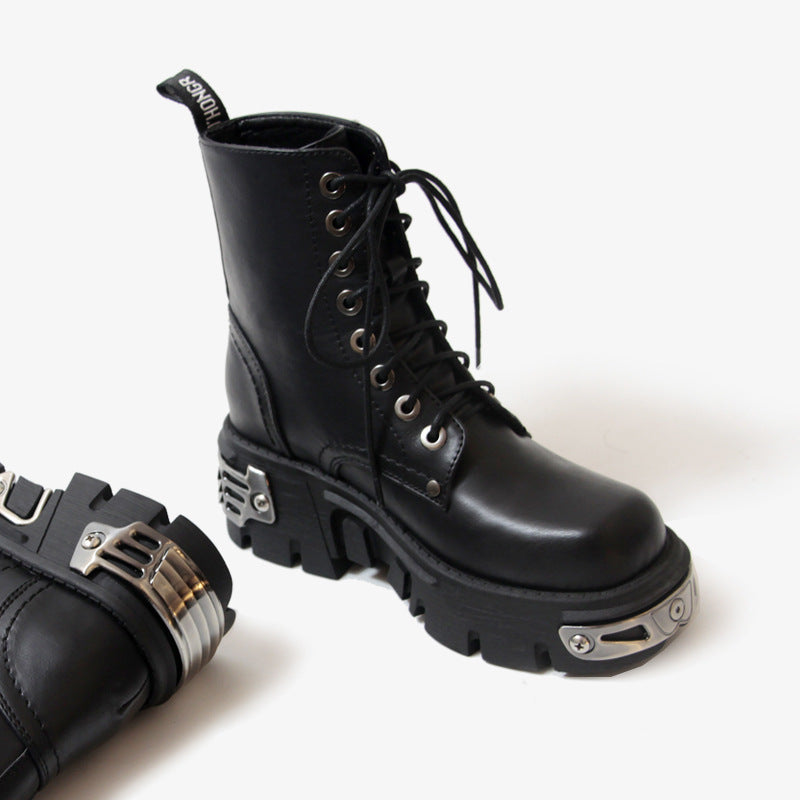 The Steel Punk Ankle Boots