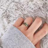 F Letter Ring