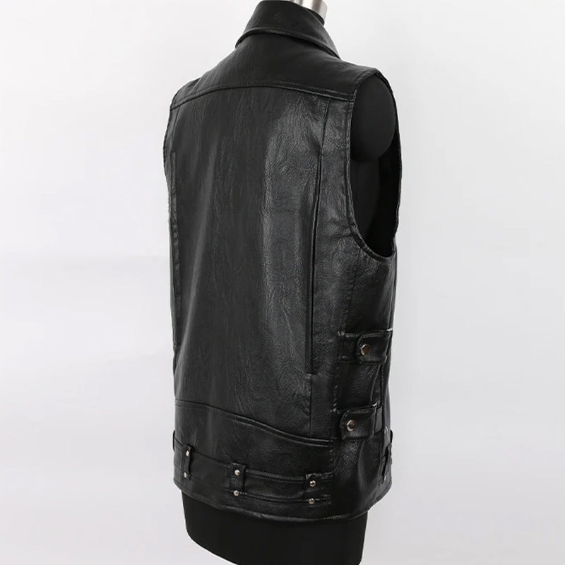 Men's Faux Leather Vest