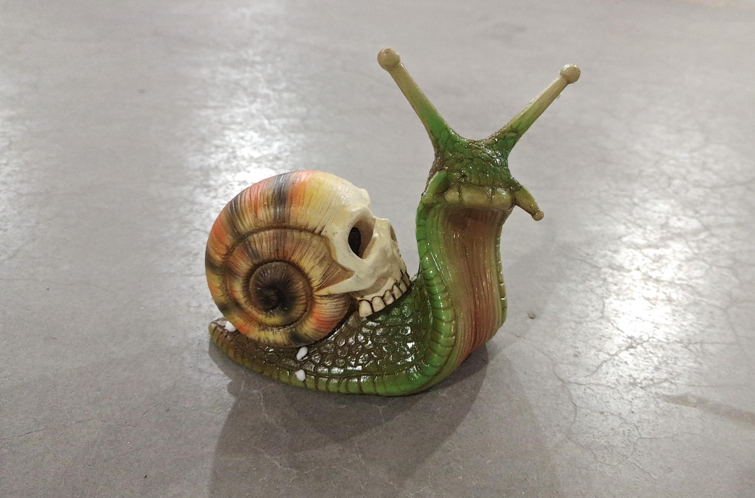 Snail & Skull Ornament