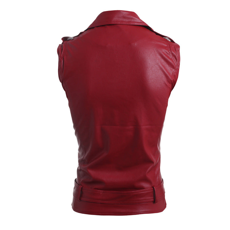 Men's Leather Vest