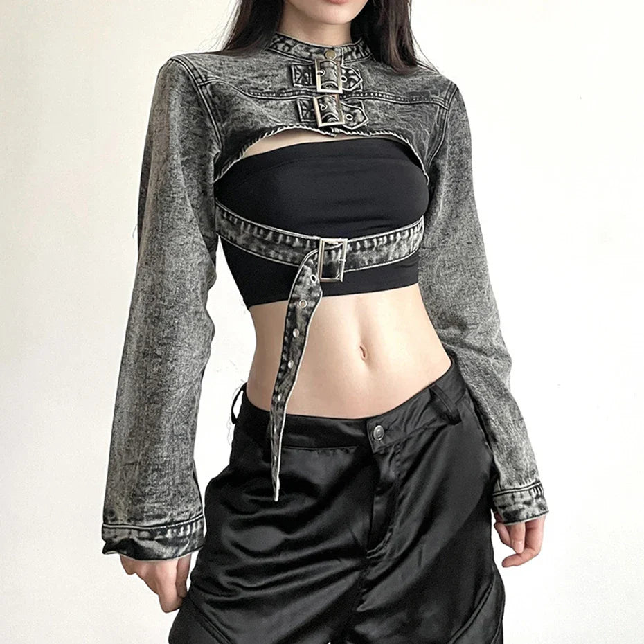 Gothic Denim Top