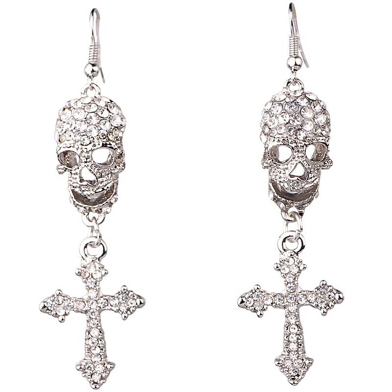 Skull Cross Earrings