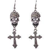 Skull Cross Earrings