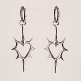 Goth Heart Earrings