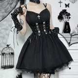 Gothic Night Rose Dress