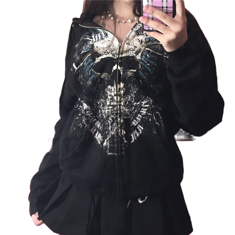 Oversize Skull Hoodie