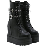 Goth Buckled High Tops