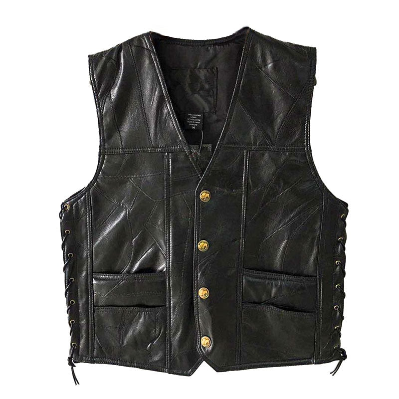 Men's Leather Vest