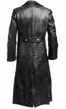 Men's Leather Trench Coat