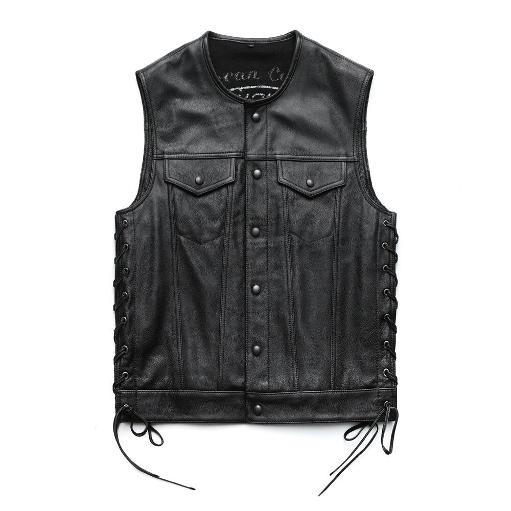 Men's Genuine Leather Vest