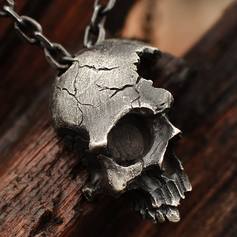 Half Skull Necklace