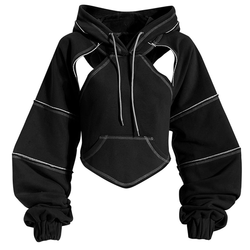 Cropped Pullover Hoodie