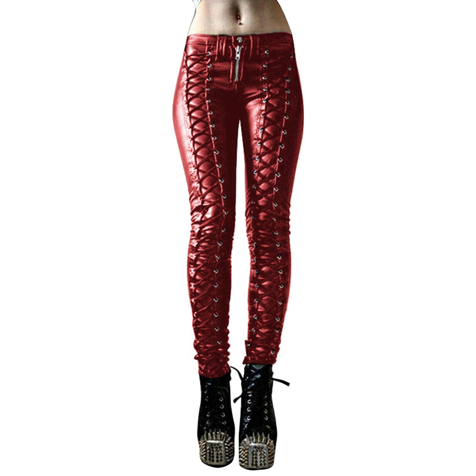 Gothic Lace-Up Pants