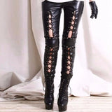 Gothic Hollow Out Leggings