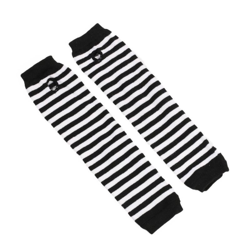 BLACK & WHITE ELBOW GLOVES