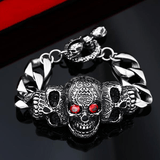 Red Eyes Skull Bracelet