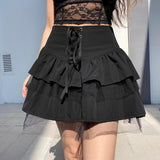 GOTH PLEATED SKIRT