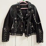 Women's Skull Leather Jacket