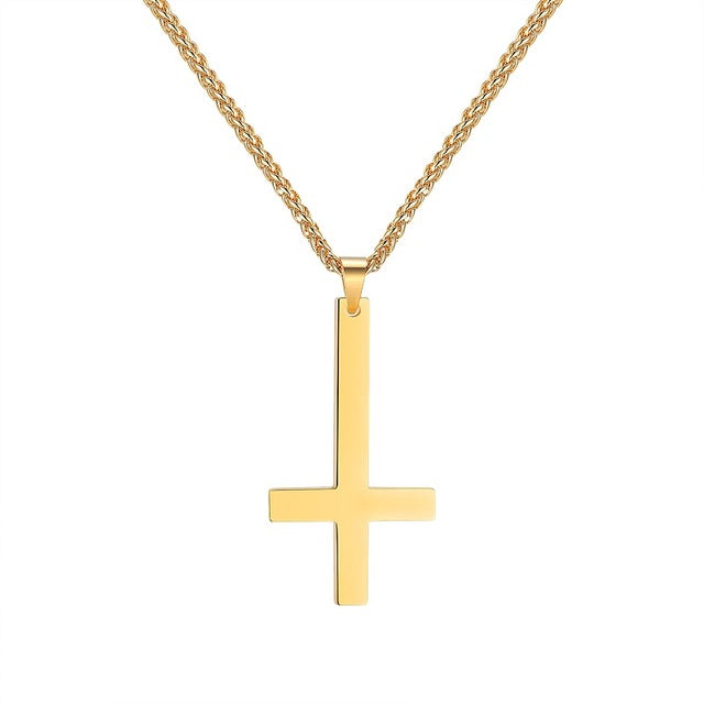 Inverted Cross Necklace