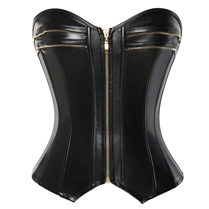 Wonder Goth Leather Bustier