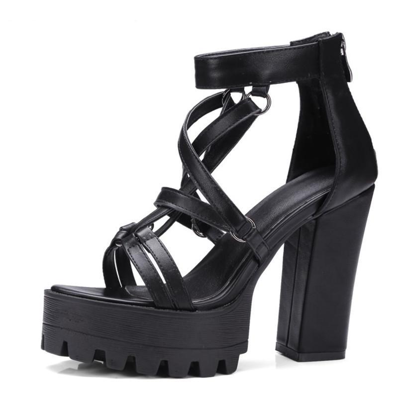 Pentagram Platform Sandals