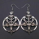 RETRO PENTAGRAM EARRINGS