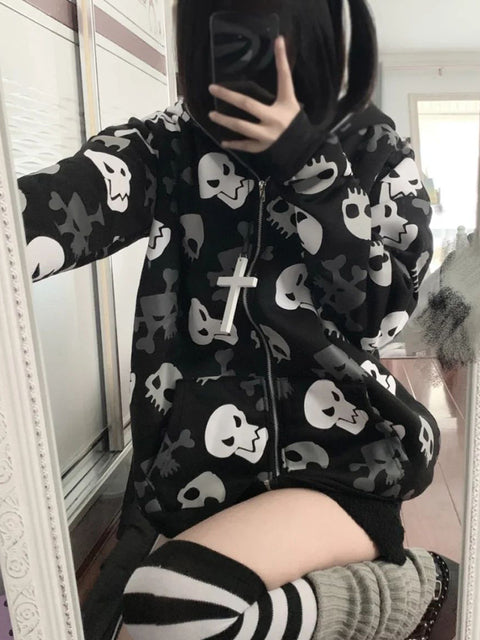 Women's Skull Hoodie