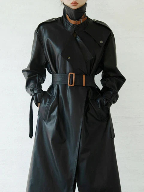 Leather Trench Coat