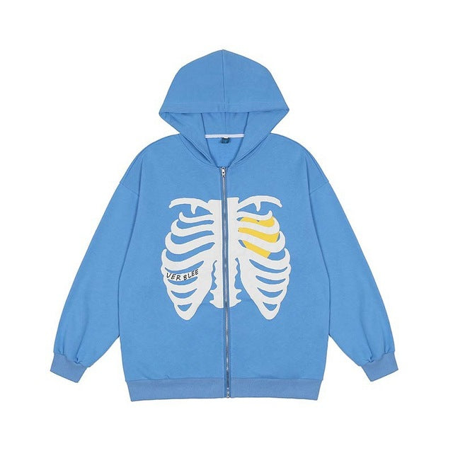 Skeleton Print Hoodie