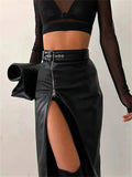 PU Leather Skirt